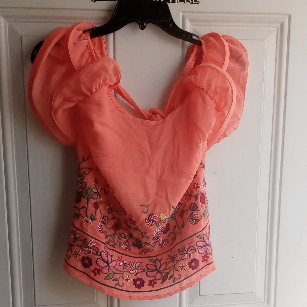 Handmade Floral knitted design artesanal blouse